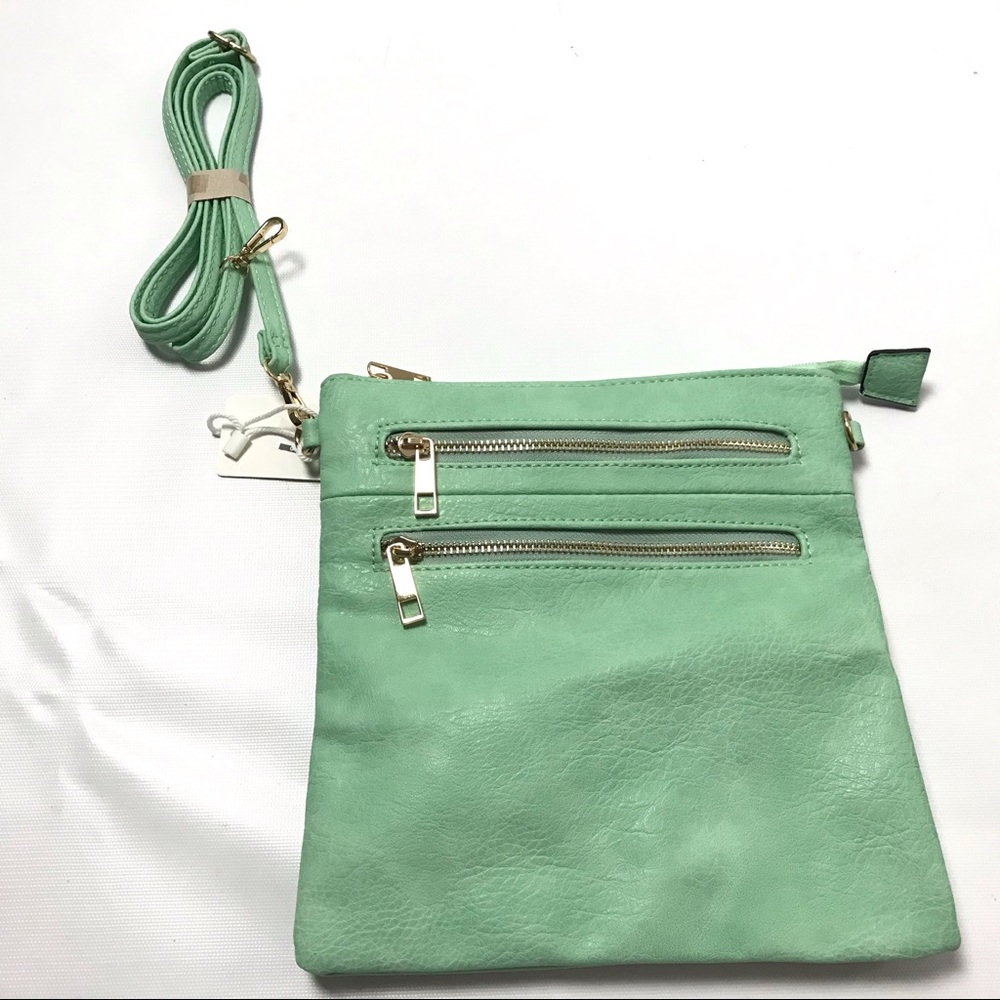 Women Crossbody Handbag Purse Satchel Green Small